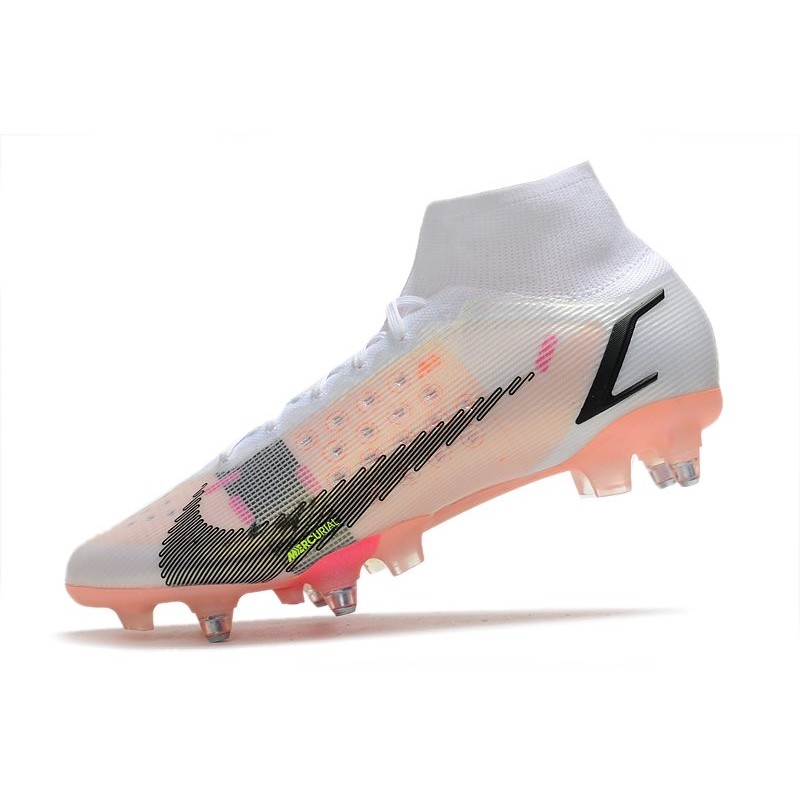 Kopačky Pánské Nike Mercurial Vapor 14 Elite SG-Pro Rawdacious – Bílý  Červené Pink – dětské kopačky,kopačky bez tkaniček