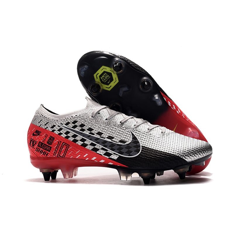 Kopačky Pánské Nike Mercurial Vapor 13 Elite SG-PRO Anti-Clog Neymar  Stříbrný Červené Černá – dětské kopačky,kopačky bez tkaniček