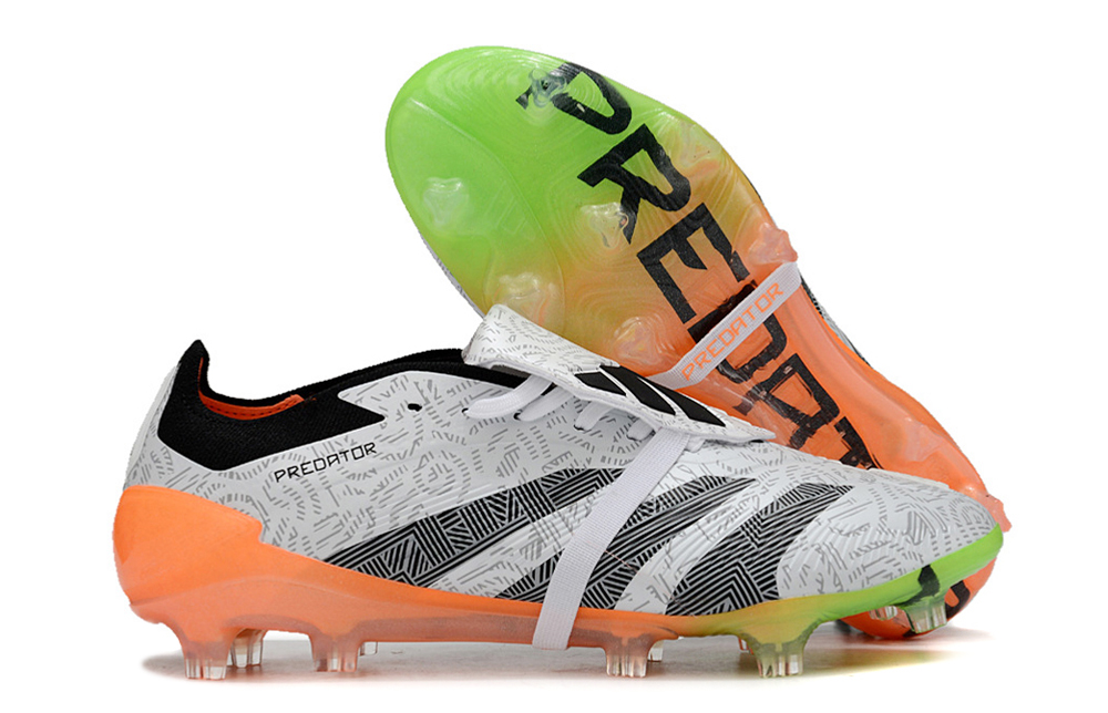 Kopačky Adidas Predator Accuracy+ FG Bílá Oranžová Černá