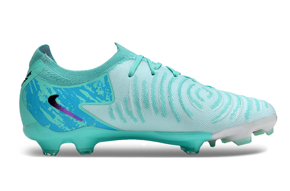 Detske Kopacky Nike Phantom Luna Elite FG Zelená Modrá Fialová