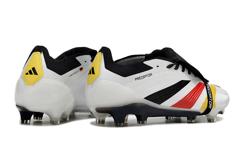 Kopačky Adidas Predator Elite Tongue FG Bílá Žlutá Červená Černá