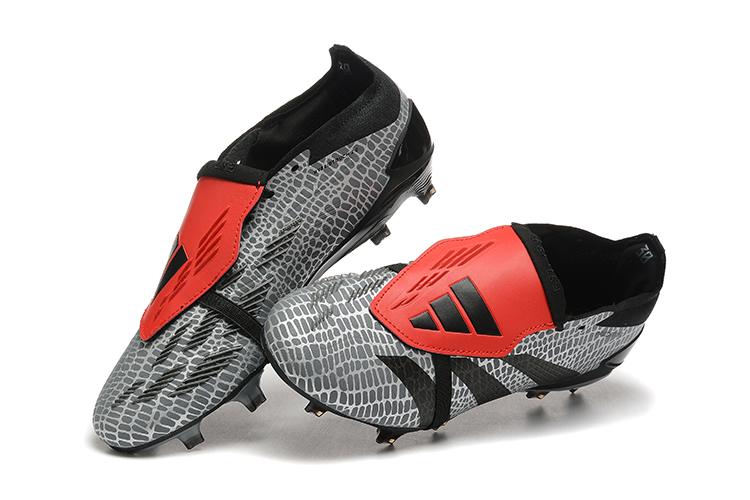 Kopačky Adidas Predator Elite Tongue FG Černá Šedá Červená