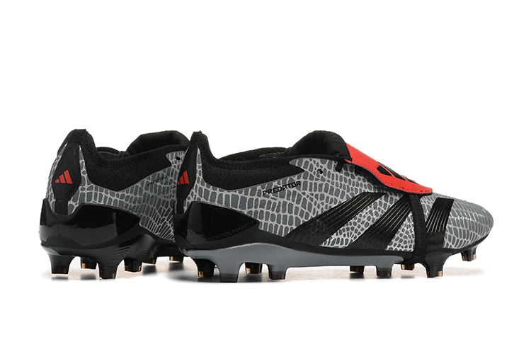 Kopačky Adidas Predator Elite Tongue FG Černá Šedá Červená