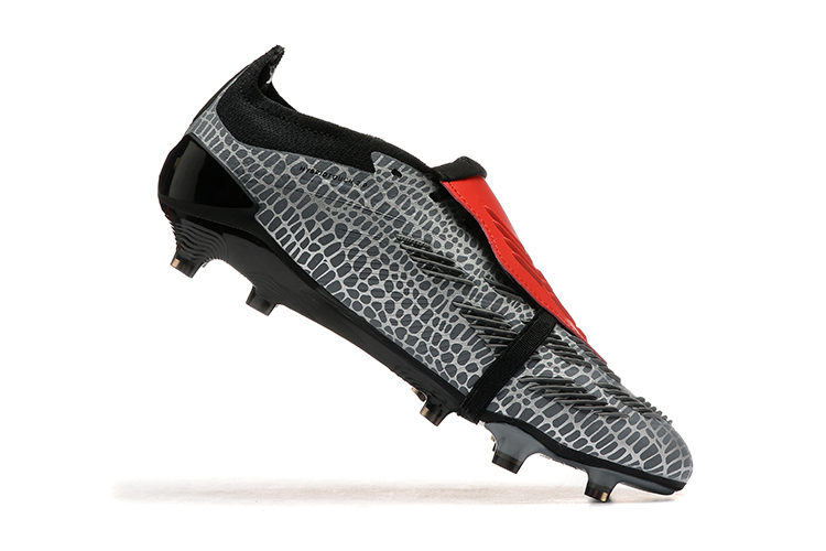 Kopačky Adidas Predator Elite Tongue FG Černá Šedá Červená