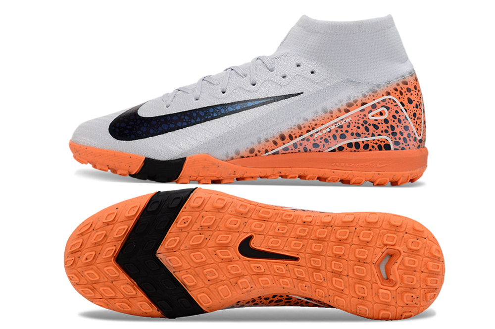 Kopačky Nike Air Zoom Mercurial Superfly 10 Elite TF Bílá oranžová